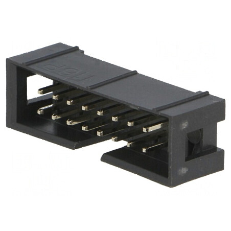 Conector IDC soclu tată 16 PIN THT aurit 2,54mm | Electronic-mag.ro | Componente Electronice