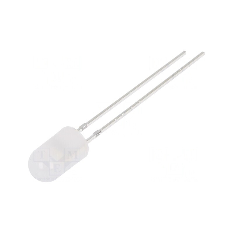 LED 5mm alb rece 750-1120mcd 30° convex | Electronic-mag.ro | Componente Electronice