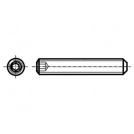 Şurub M2x6mm fără cap imbus HEX 0,9mm oţel DIN 913 | Electronic-mag.ro | Componente Electronice