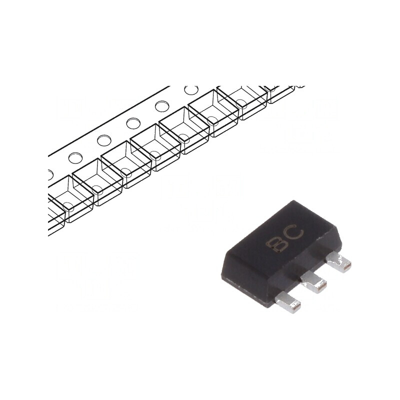 Tranzistor NPN bipolar 45V 1A 1W SOT89 | Electronic-mag.ro | Componente Electronice Tranzistor NPN bipolar 45V 1A 1W SOT89 | Electronic-mag.ro | Componente Electronice