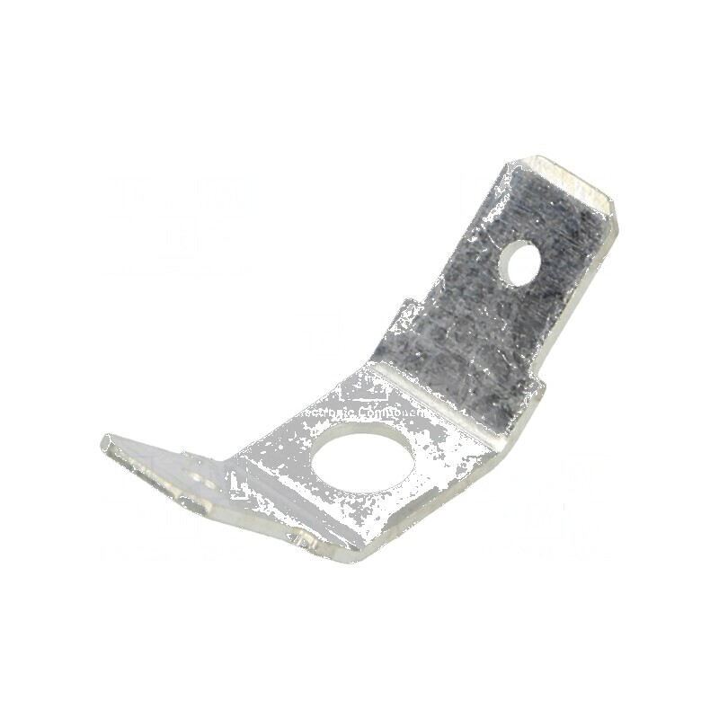 Terminal plat 6,3mm 0,8mm 2 x tată M4 neizolat dublă alamă | Electronic-mag.ro | Componente Electronice