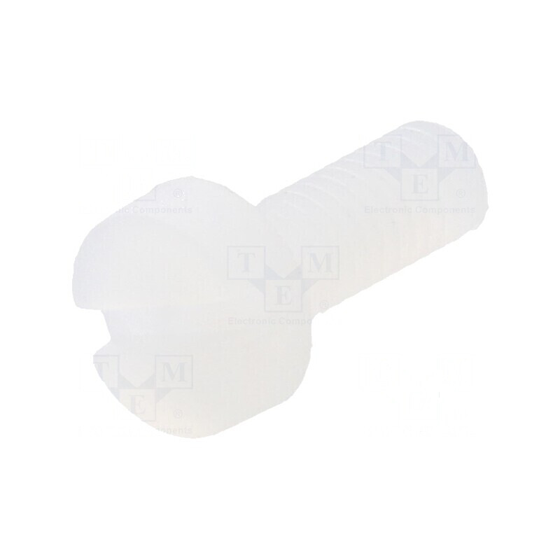 Şurub M3x8 cu cap rotund crestat din poliamidă | Electronic-mag.ro | Componente Electronice