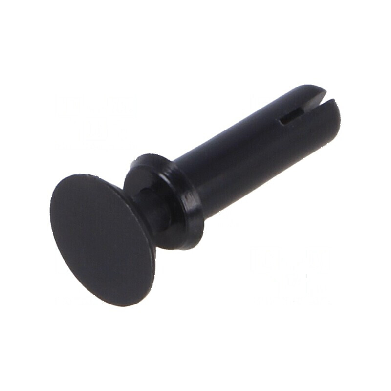 Diblu poliamidă 10mm, diametru orificiu 3,1mm, negru | Electronic-mag.ro | Componente Electronice