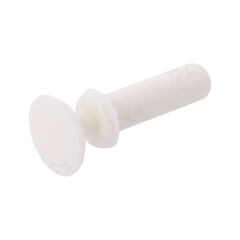 Diblu poliamidă alb 10mm pentru montaj 3,6mm | Electronic-mag.ro | Componente Electronice