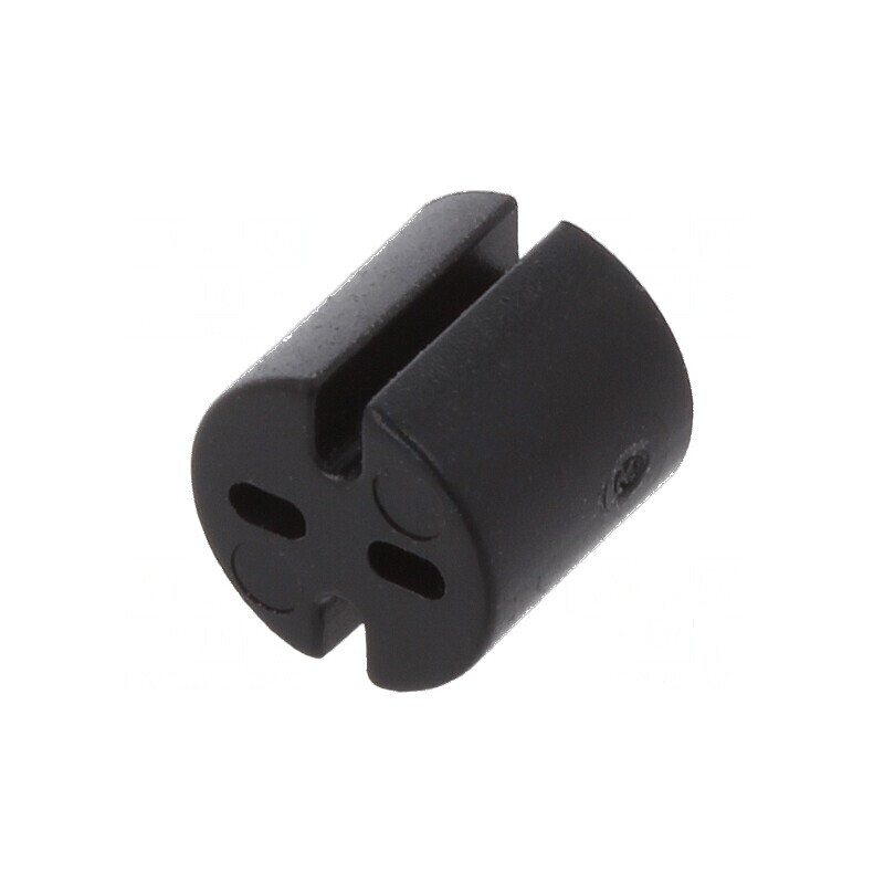 Bucșă de distanțare LED 5,1mm neagră | Electronic-mag.ro | Componente Electronice