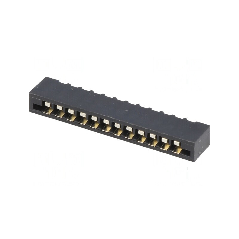 Conector FFC/FPC drept 12 pini Non-ZIF THT cositorit 20mΩ | Electronic-mag.ro | Componente Electronice