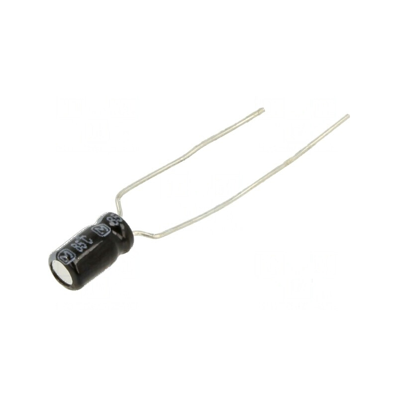 Condensator electrolitic THT 22uF 16VDC Ø4x7mm 5mm Raster | Electronic-mag.ro | Componente Electronice