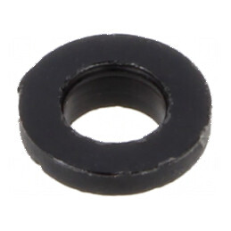 Şaibă rotundă poliamidă neagră D3,38-3,48mm h0,79mm | Electronic-mag.ro | Componente Electronice