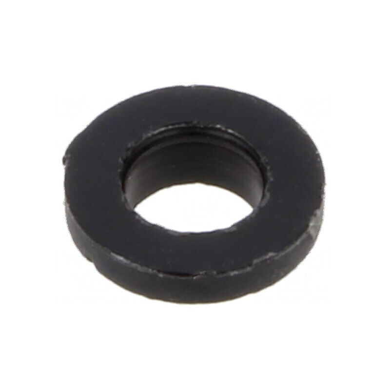 Şaibă rotundă poliamidă neagră D3,38-3,48mm h0,79mm | Electronic-mag.ro | Componente Electronice