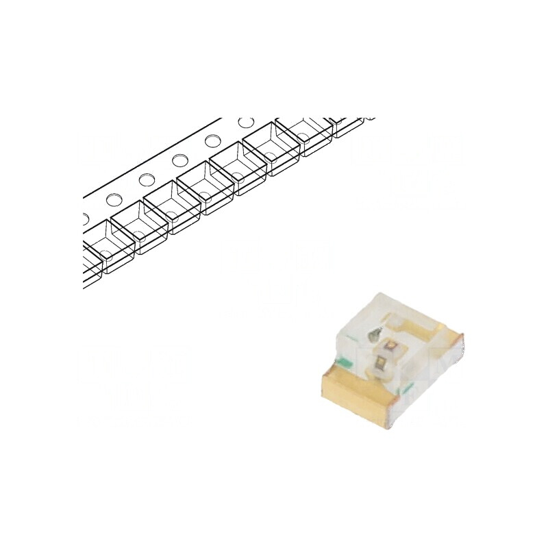 LED SMD 0805 galben 80-150mcd 2x1,25x1,1mm 140° 20mA 75mW | Electronic-mag.ro | Componente Electronice