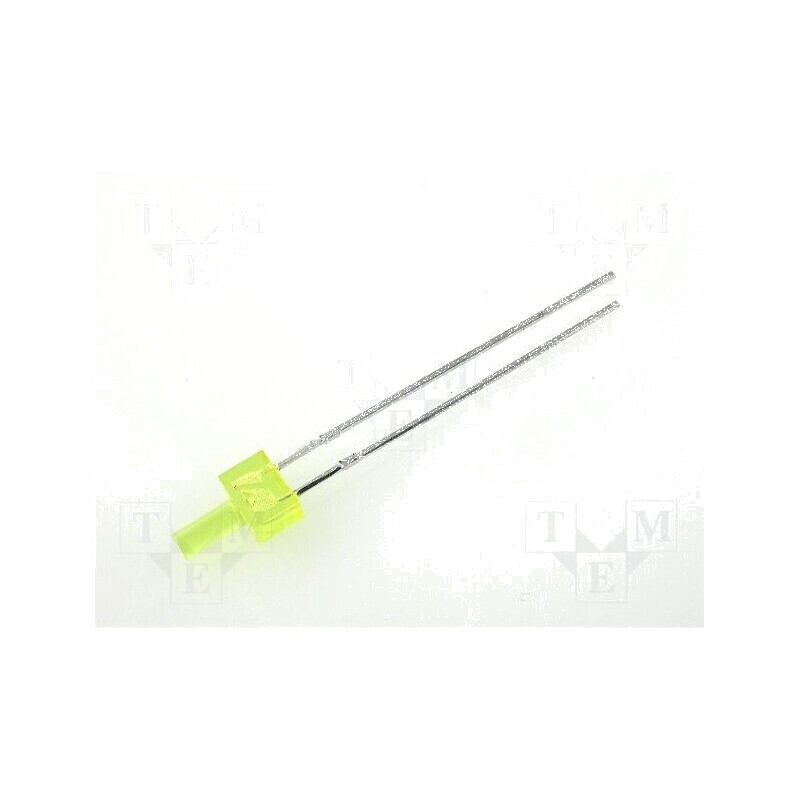 LED galben 2mm 3÷8mcd 70° plat 4,8x2,5mm | Electronic-mag.ro | Componente Electronice