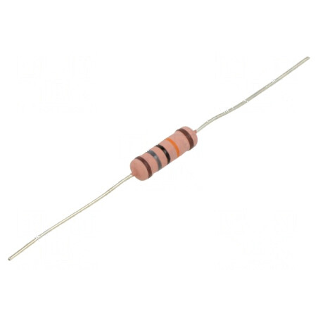Rezistor metal film THT 180kΩ 3W ±1% Ø5x15,5mm axial | Electronic-mag.ro | Componente Electronice