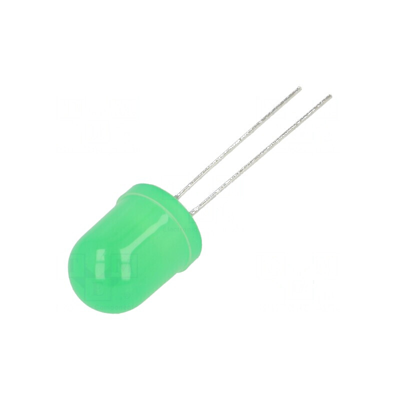LED verde 70-90mcd 60° convex 10mm | Electronic-mag.ro | Componente Electronice