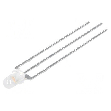 LED 3mm galben/verde 60° convex nr.term: 3 | Electronic-mag.ro | Componente Electronice