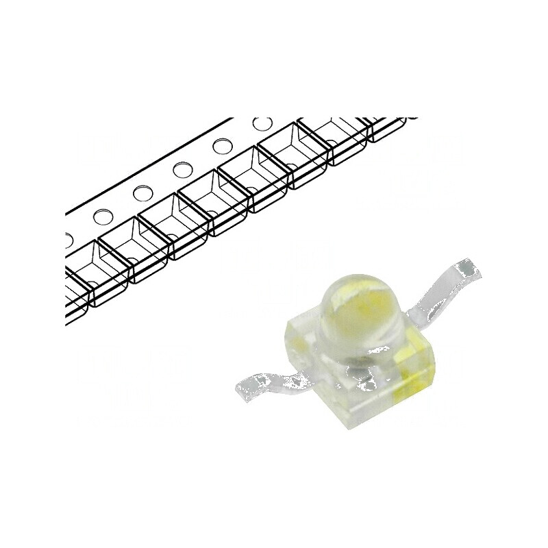 LED SMD Gull Wing Roșie 1000-2000mcd 2,4x2,15x2,75mm 25° | Electronic-mag.ro | Componente Electronice