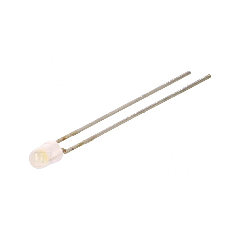 LED 3mm alb rece 140-680mcd 100° convex | Electronic-mag.ro | Componente Electronice