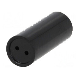 Bucșă de distanțare LED neagră 7,5mm x 5mm x 17mm | Electronic-mag.ro | Componente Electronice