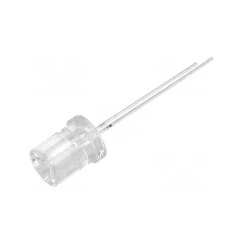 LED 8mm galben 220-300mcd 120° concav | Electronic-mag.ro | Componente Electronice