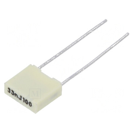 Condensator poliester 33nF 63VAC 100VDC 5mm ±5% -55÷105°C | Electronic-mag.ro | Componente Electronice