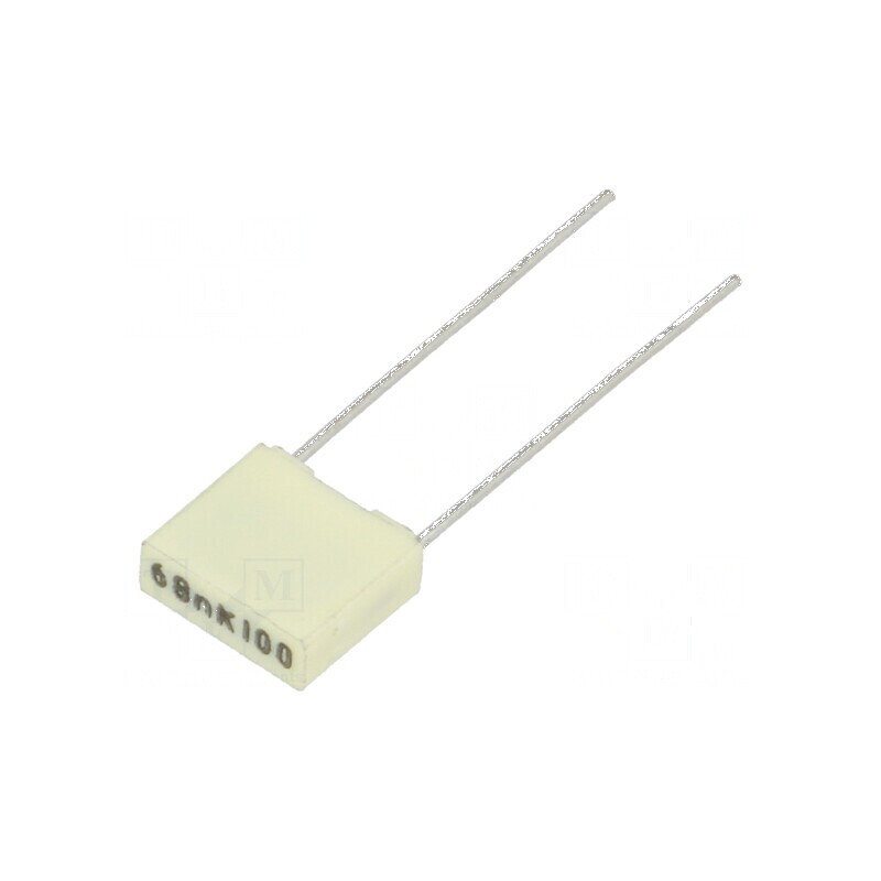 Condensator poliester 68nF 63VAC 100VDC 5mm ±10% THT R82 | Electronic-mag.ro | Componente Electronice