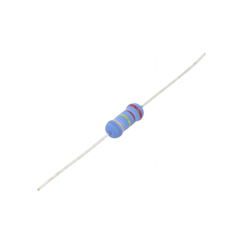 Rezistor metal oxide 220kΩ 2W ±5% Ø5x12mm | Electronic-mag.ro | Componente Electronice