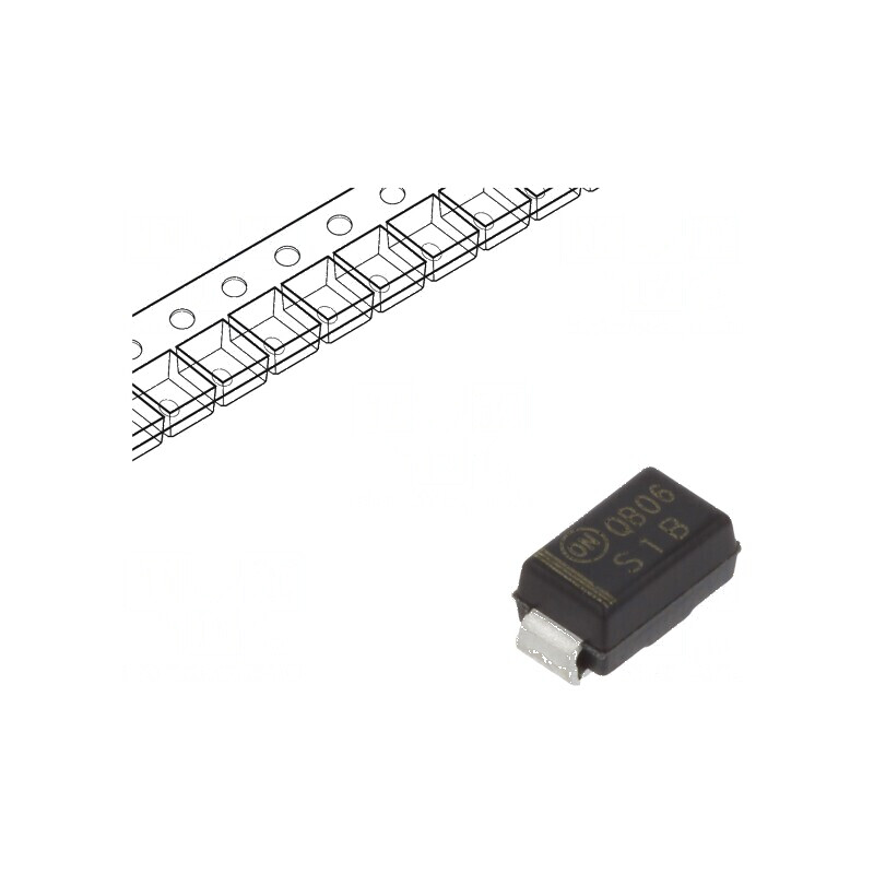 Diodă redresoare SMD 100V 1A 1,8us SMA Ufmax 1,1V Ifsm 30A | Electronic-mag.ro | Componente Electronice