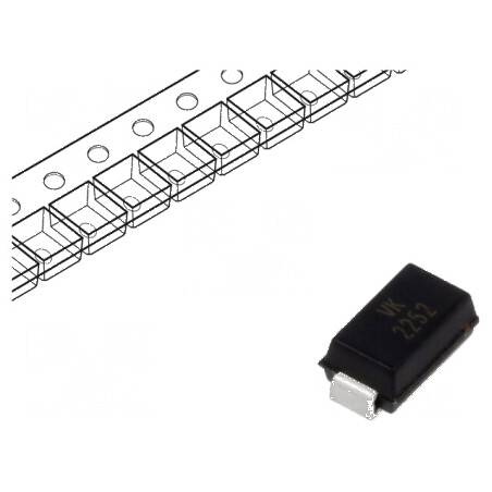 Diodă TVS bidirecțională 0,4kW 33,3-36,8V 8,3A SMA | Electronic-mag.ro | Componente Electronice