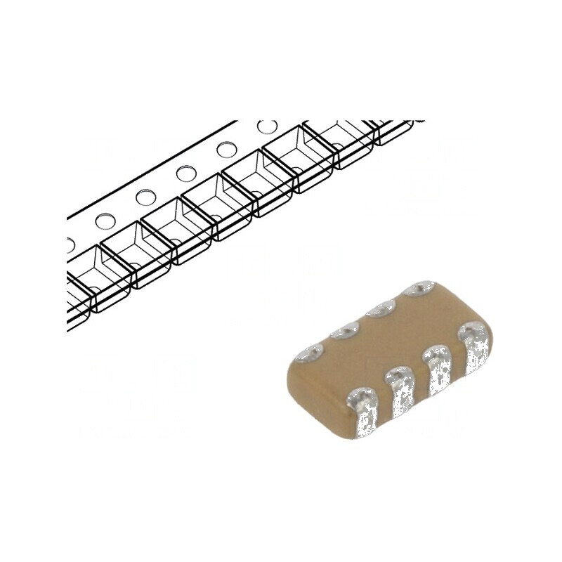 Condensator ceramic MLCC 100pF 50V C0G SMD 0612 ±5% | Electronic-mag.ro | Componente Electronice