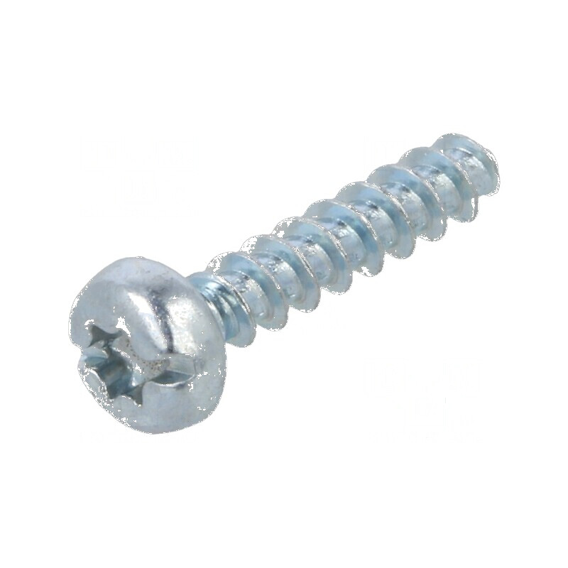Şurub pentru plastic 2,5x12 mm cu cap rotund crestat Torx® zincat | Electronic-mag.ro | Componente Electronice
