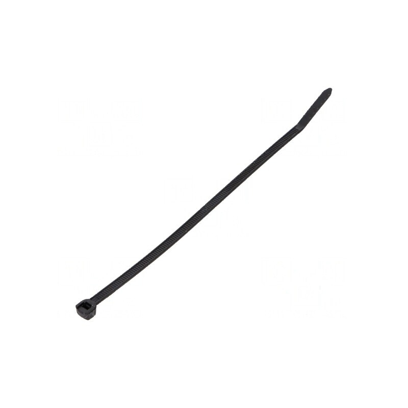 Colier de strângere poliamidă 80N negru 163mm x 2,4mm | Electronic-mag.ro | Componente Electronice