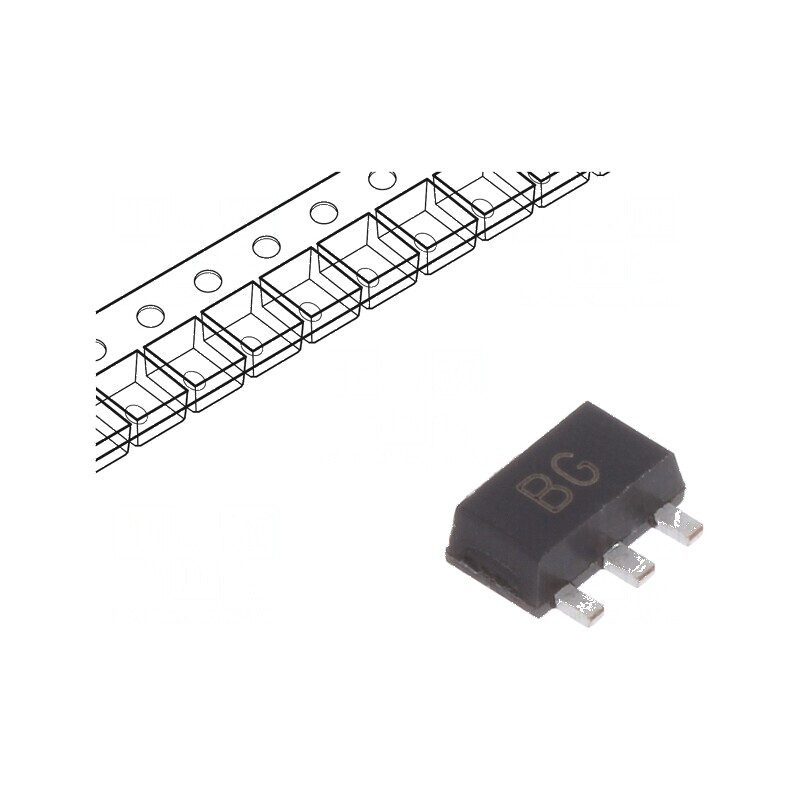 Tranzistor NPN bipolar 80V 1A 1W SOT89 | Electronic-mag.ro | Componente Electronice