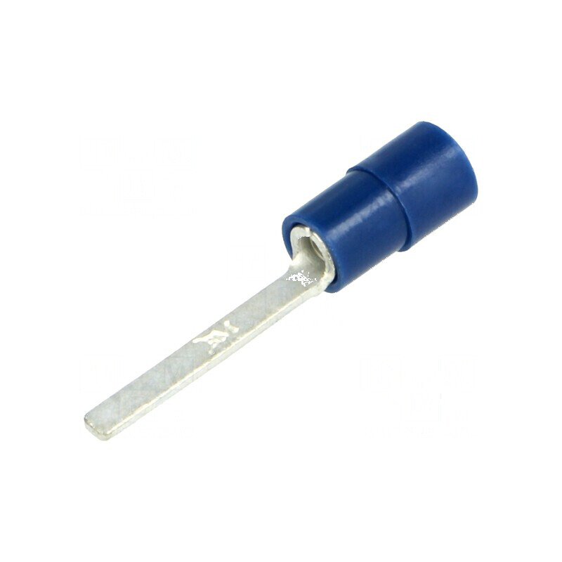Vârf plat 2,8mm crimpat pe cablu 1,5÷2,5mm² izolată albastră | Electronic-mag.ro | Componente Electronice