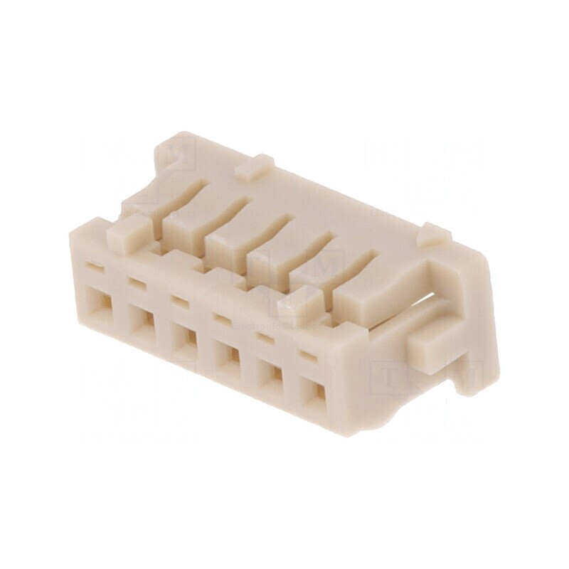 Conector cablu-placă DF13 1,25mm 6 PIN mamă | Electronic-mag.ro | Componente Electronice