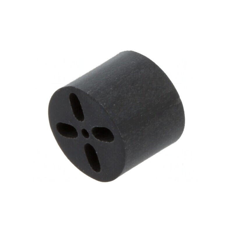 Bucșă de distanțare LED 6,5mm neagră UL94V-0 | Electronic-mag.ro | Componente Electronice
