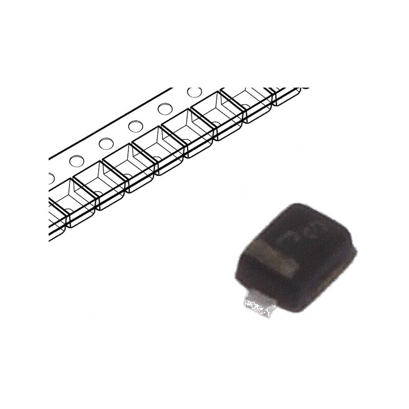 Diodă TVS 100W 13,5V unidirecțională SOD923 15pF | Electronic-mag.ro | Componente Electronice