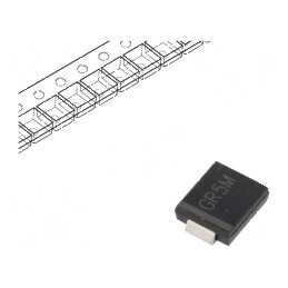 Diodă redresoare SMD 1kV 5A 500ns SMC Ufmax 1,3V Ifsm 120A | Electronic-mag.ro | Componente Electronice