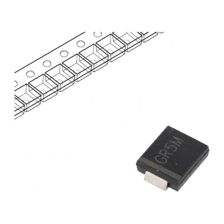 Diodă redresoare SMD 1kV 5A 500ns SMC Ufmax 1,3V Ifsm 120A | Electronic-mag.ro | Componente Electronice