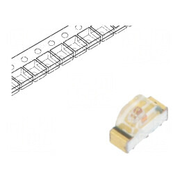 LED SMD 0604 portocalie 2,8-8mcd 1,6x1x0,6mm 155° 20mA 52mW | Electronic-mag.ro | Componente Electronice
