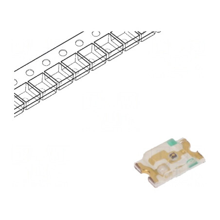 LED SMD 0805 galben 80-150mcd 2x1,25x0,4mm 110° 20mA 75mW | Electronic-mag.ro | Componente Electronice