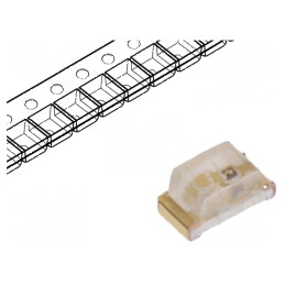 LED SMD 0603 galben 80-150mcd 1,6x0,8x0,75mm 120° 20mA 75mW | Electronic-mag.ro | Componente Electronice
