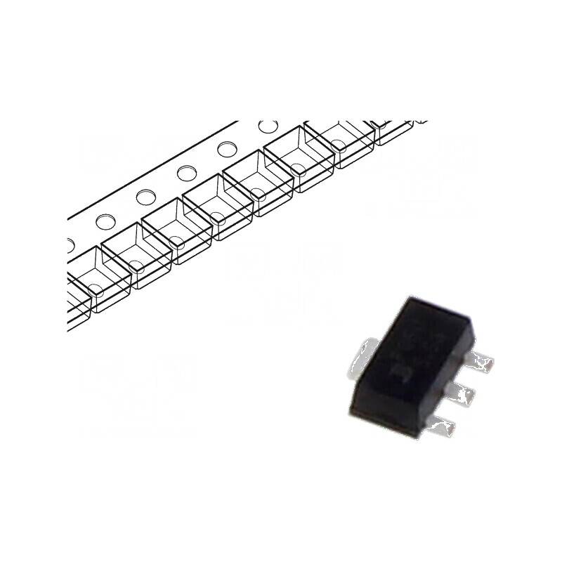 Stabilizator de tensiune liniar 5V 0,1A SOT89 | Electronic-mag.ro | Componente Electronice