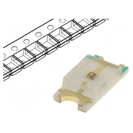 LED SMD 1206 roșie 290-500mcd 3,2x1,6x0,68mm 120° 20mA | Electronic-mag.ro | Componente Electronice