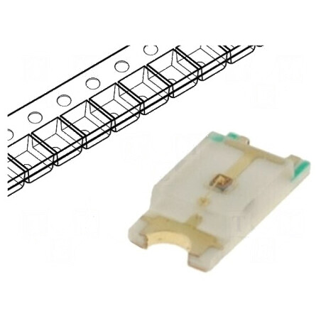 LED SMD 1206 roșie 290-500mcd 3,2x1,6x0,68mm 120° 20mA | Electronic-mag.ro | Componente Electronice