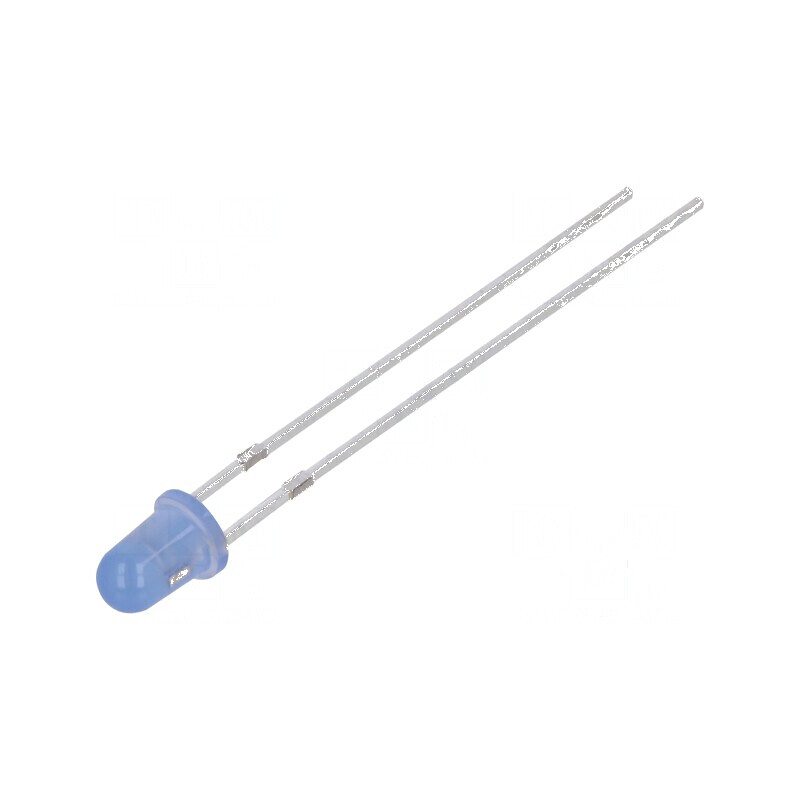 LED 3mm albastru 220-330mcd 70° convex | Electronic-mag.ro | Componente Electronice
