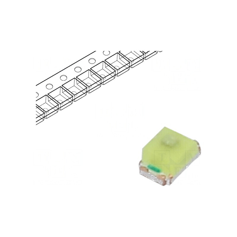 LED alb rece 350÷550mcd 120° 20mA 3÷4VDC 0805 cu clipire | Electronic-mag.ro | Componente Electronice