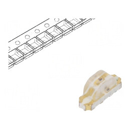 LED SMD 1204 galben/galben verde 3,2x1x1,48mm 140° 20mA - Lumină LED SMD 1204 | Electronic-mag.ro | Componente Electronice
