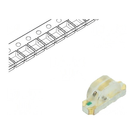 LED SMD 1204 ambră/galben-verde 3,2x1x1,48mm 140° 20mA | Electronic-mag.ro | Componente Electronice