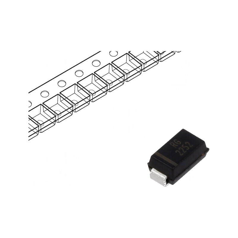 Diodă TVS 0,4kW 64,4V-71,2V 4,3A Unidirecțională SMA | Electronic-mag.ro | Componente Electronice