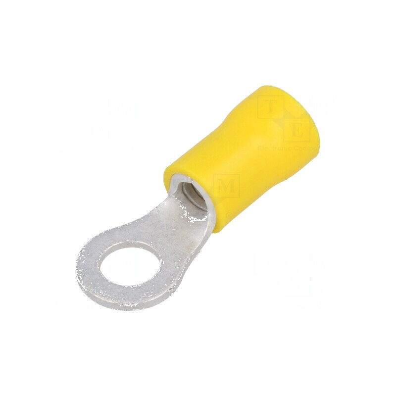 Vârf inelar M5 5,3mm pentru cablu cupru 4÷6mm2 crimpat izolată | Electronic-mag.ro | Componente Electronice