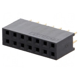 Conector şiruri pini soclu mamă 14 PIN 2,54mm THT 2x7 | Electronic-mag.ro | Componente Electronice